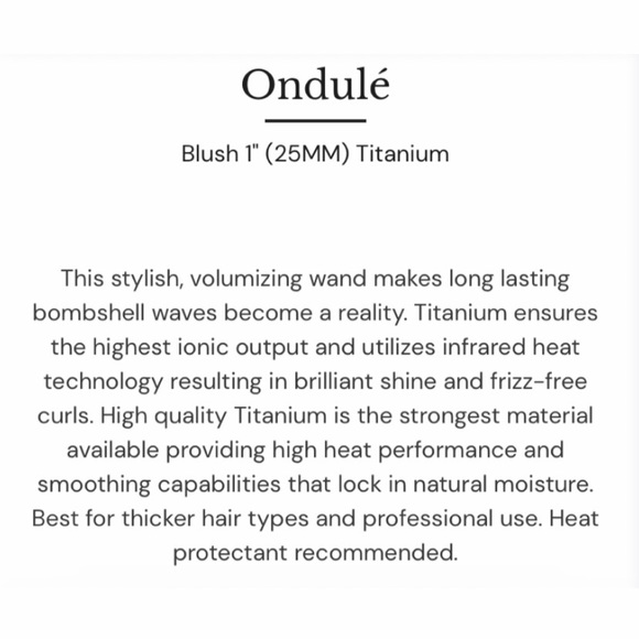 LANGE 25MM ONDULE’ CURLING WAND - Picture 6 of 16